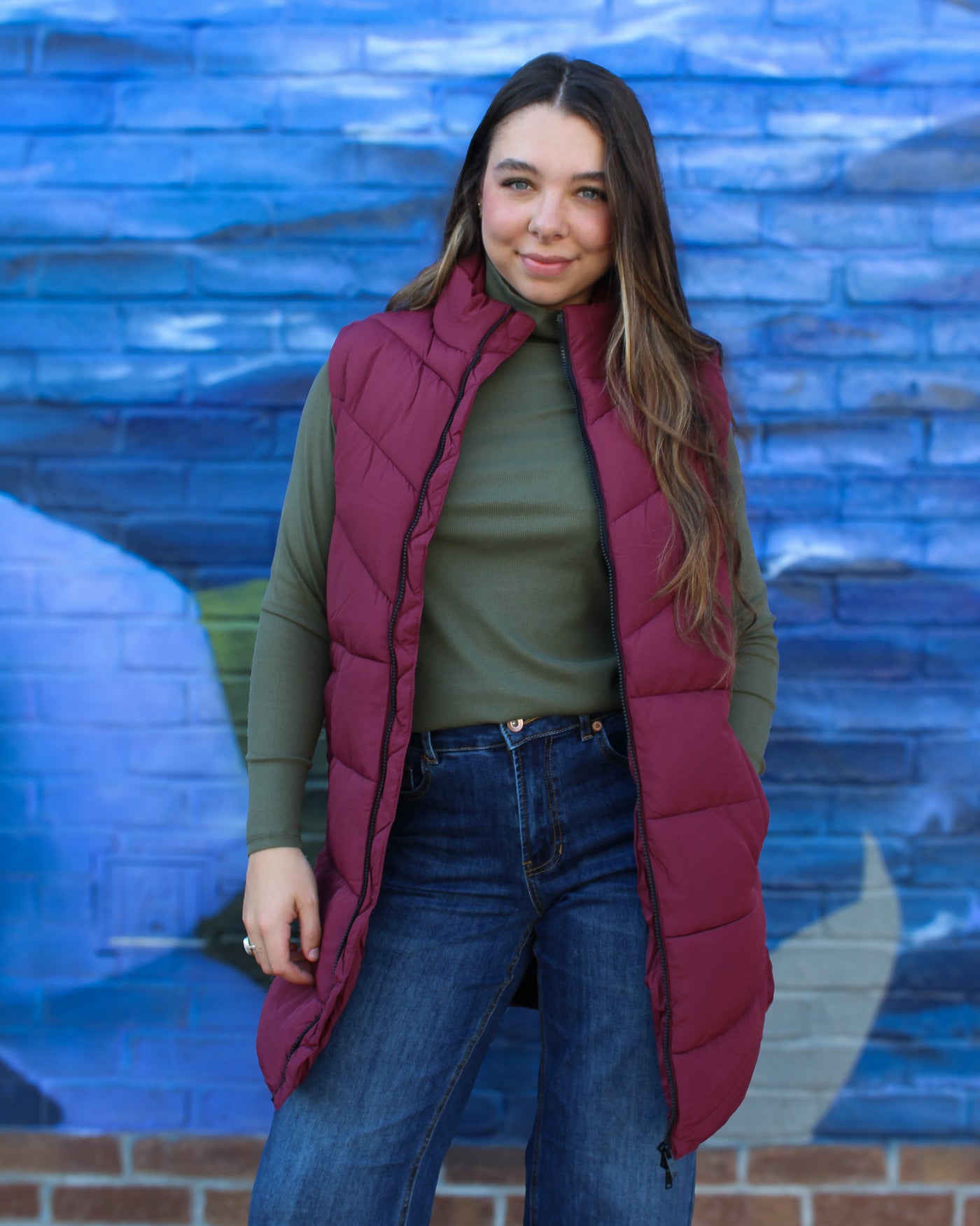 Dalcon Long Puffer Vest