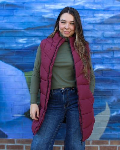 Dalcon Long Puffer Vest