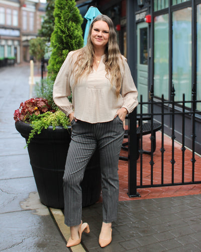 Placket Detail Blouse