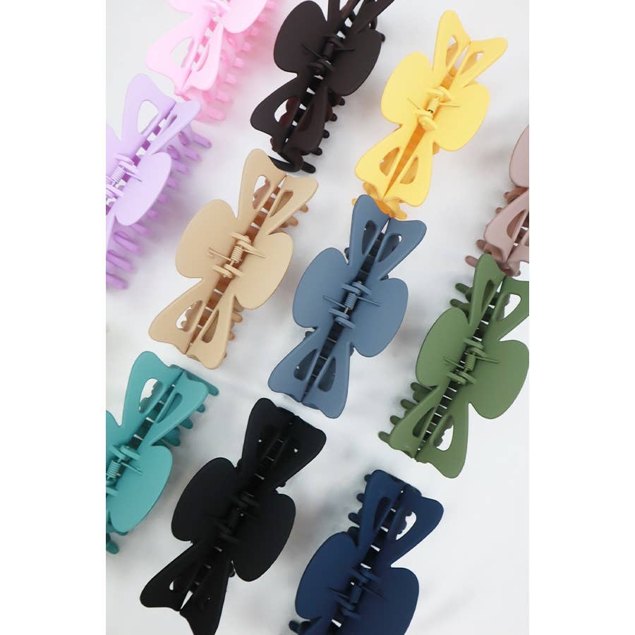 Matte Butterfly Shape Jumbo Hair Claw