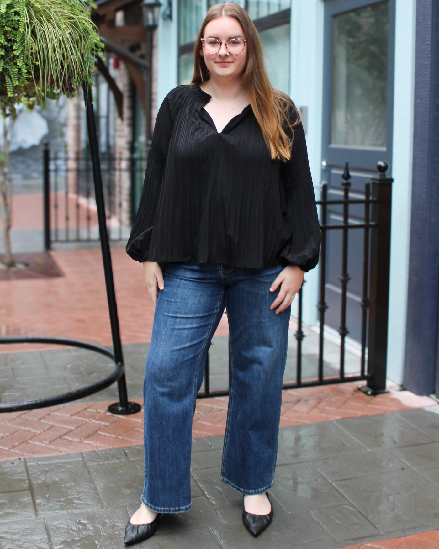 Ruffle Collar Blouse