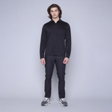 Knit Button-Up Shirt