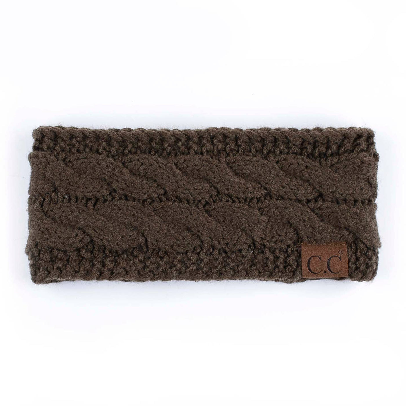 Cable Knit Fleece Lined Headwrap