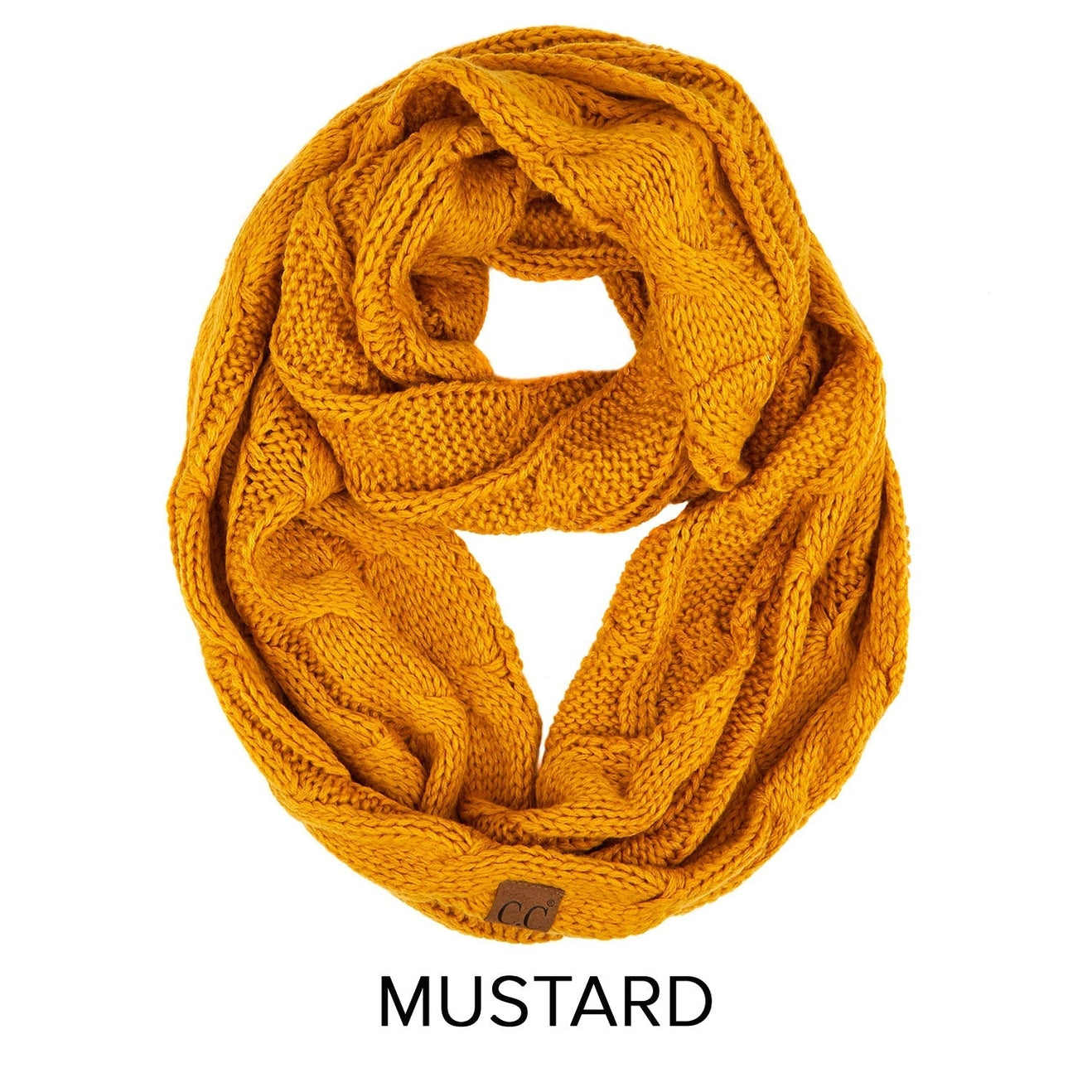 Cable Knit Infinity Scarf