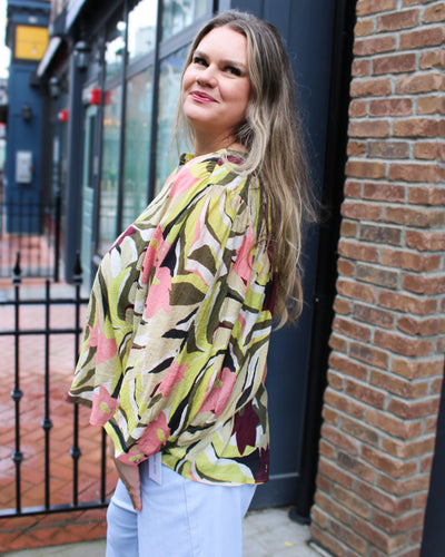 Flowy Dolman Sleeve Blouse