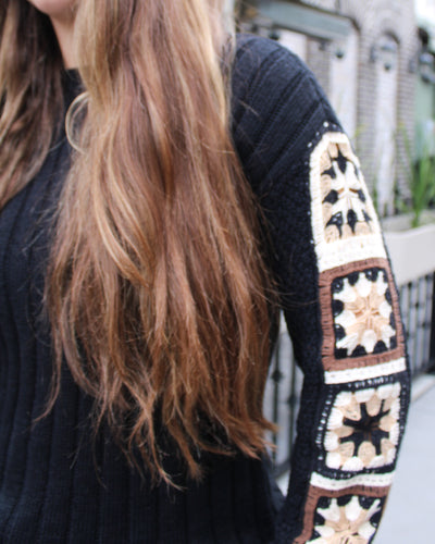 Crochet Sleeve Sweater