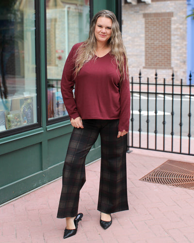 Printed Pull On Wide Leg Pant