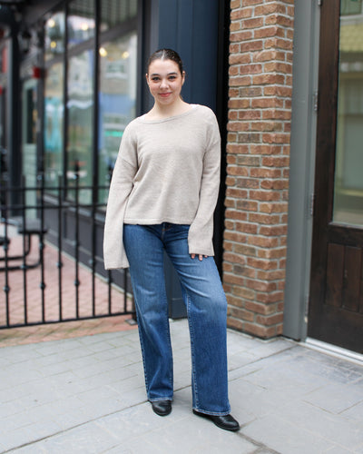 Reversible Tie Knit Sweater