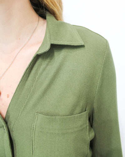 Soft Knit Button Down
