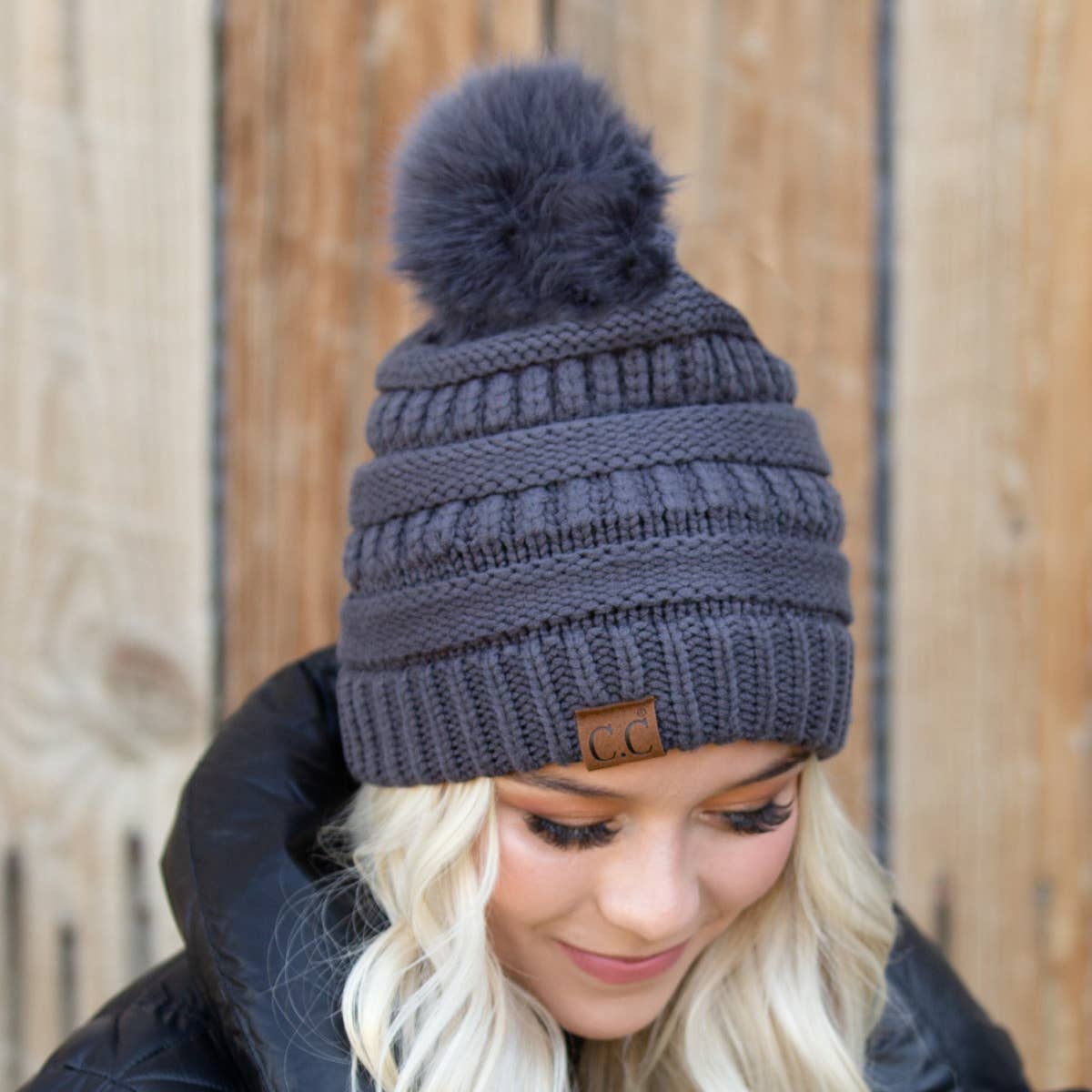 CC Snuggly Soft Pom Beanie