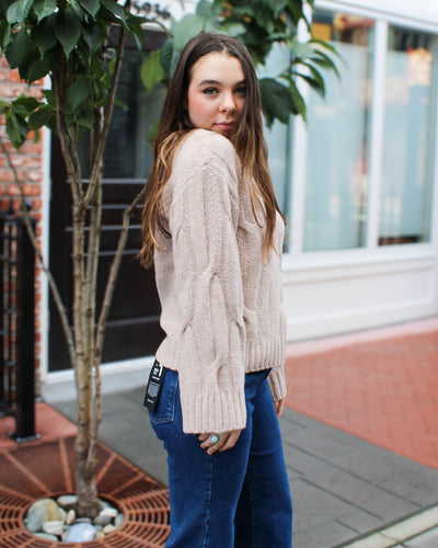 Loose Fit Cable Sweater