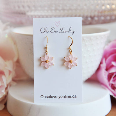 Charlotte Flower Dangle Earrings