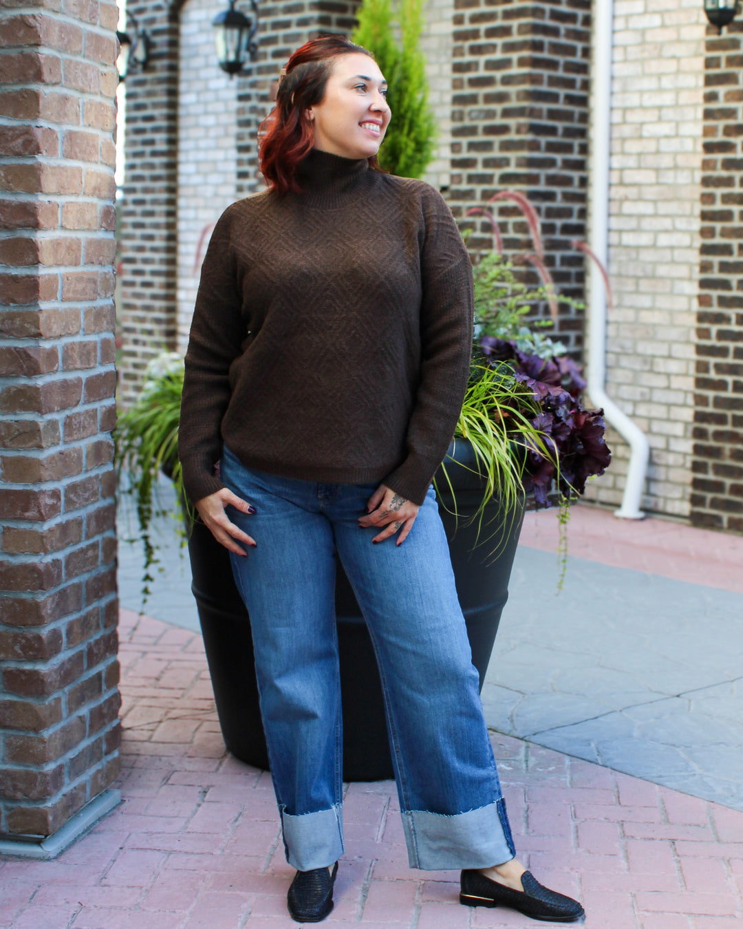 Savannah Cuffed Jeans – Magnolia Oak - Main Image