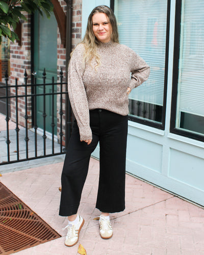 Mock Neck Long Sleeve Sweater