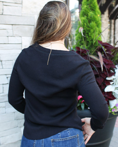Henley Top with Buttons