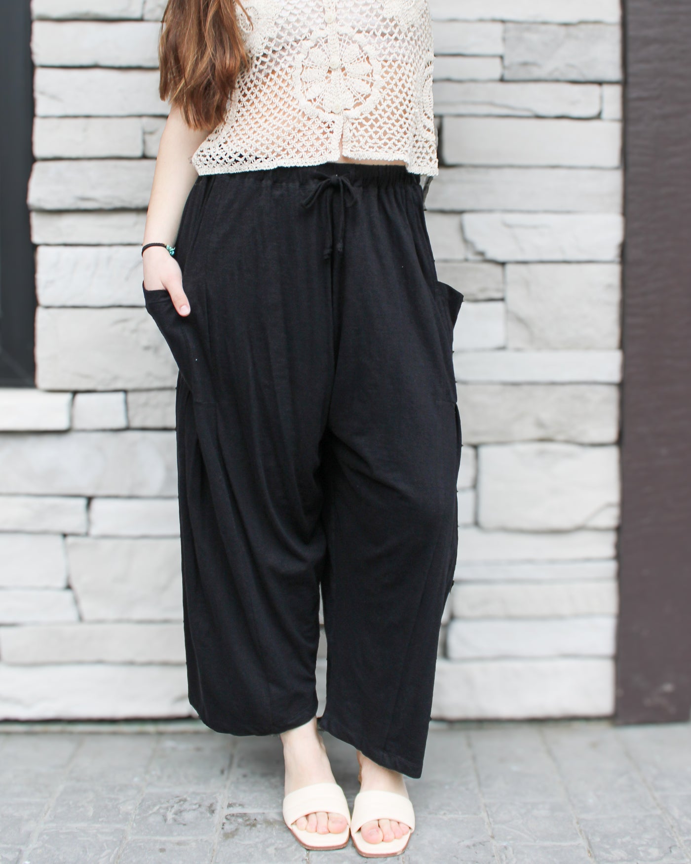 Hansen Drawstring Barrel Pants