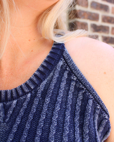 Halter Knit Sweater Tank