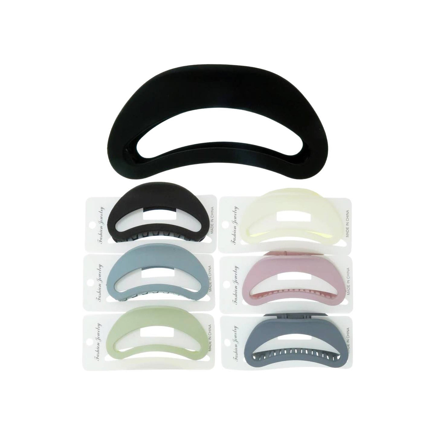 Hollow Half Moon Hair Claw