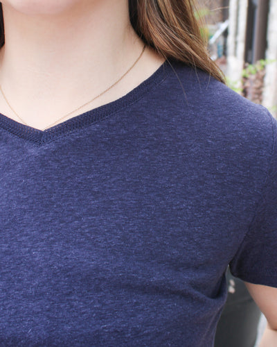Linen V-Neck Tee