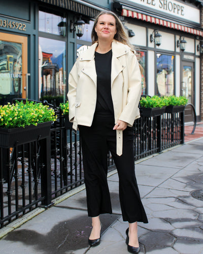 Paulina Oversized Biker Jacket