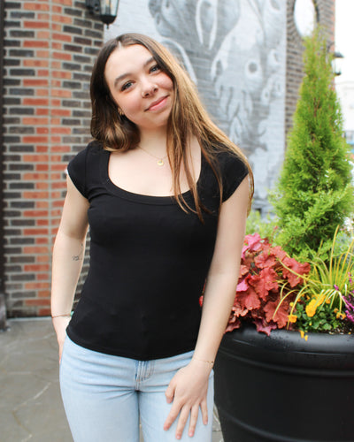 Scootie Scoop Neck Tee