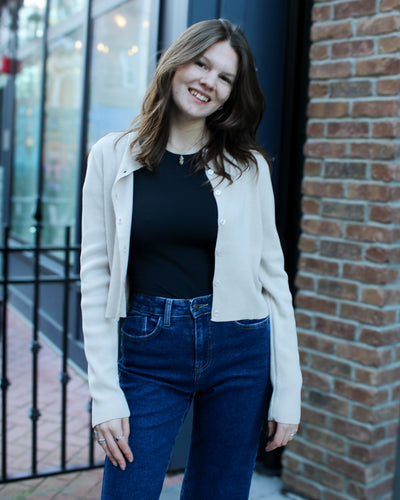 Calista Crew Neck Cardigan