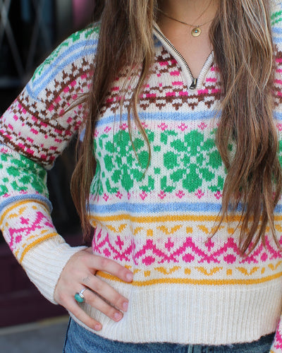 Urania Troyer Neck Sweater