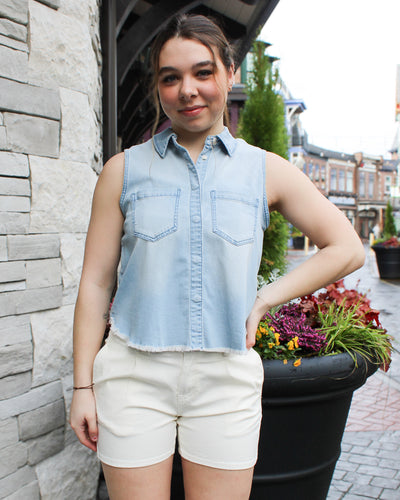 Bluetiful Sleeveless Denim Shirt