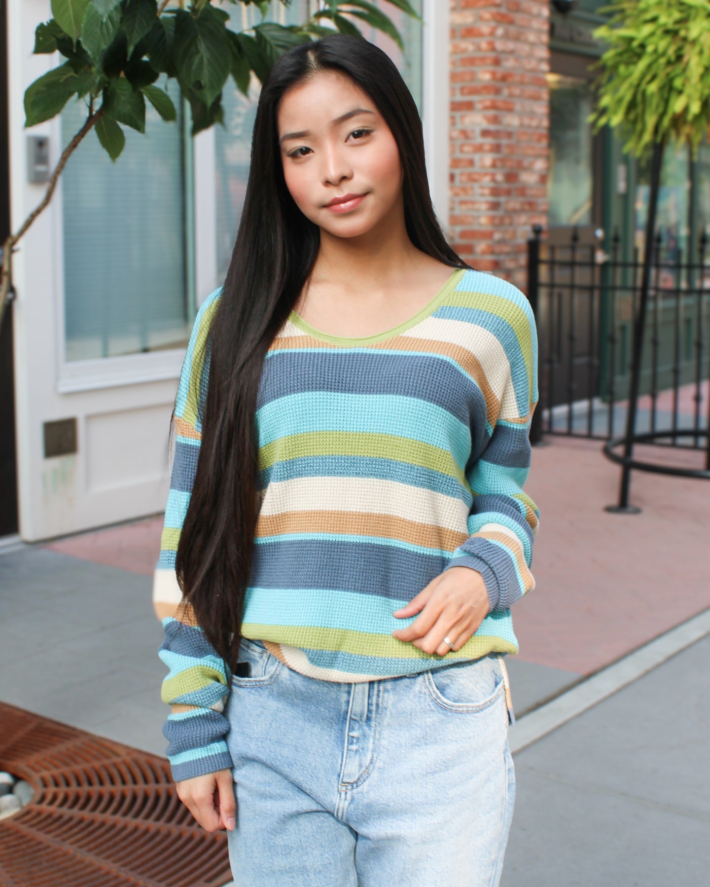 Wasabi U-Neck Sweater