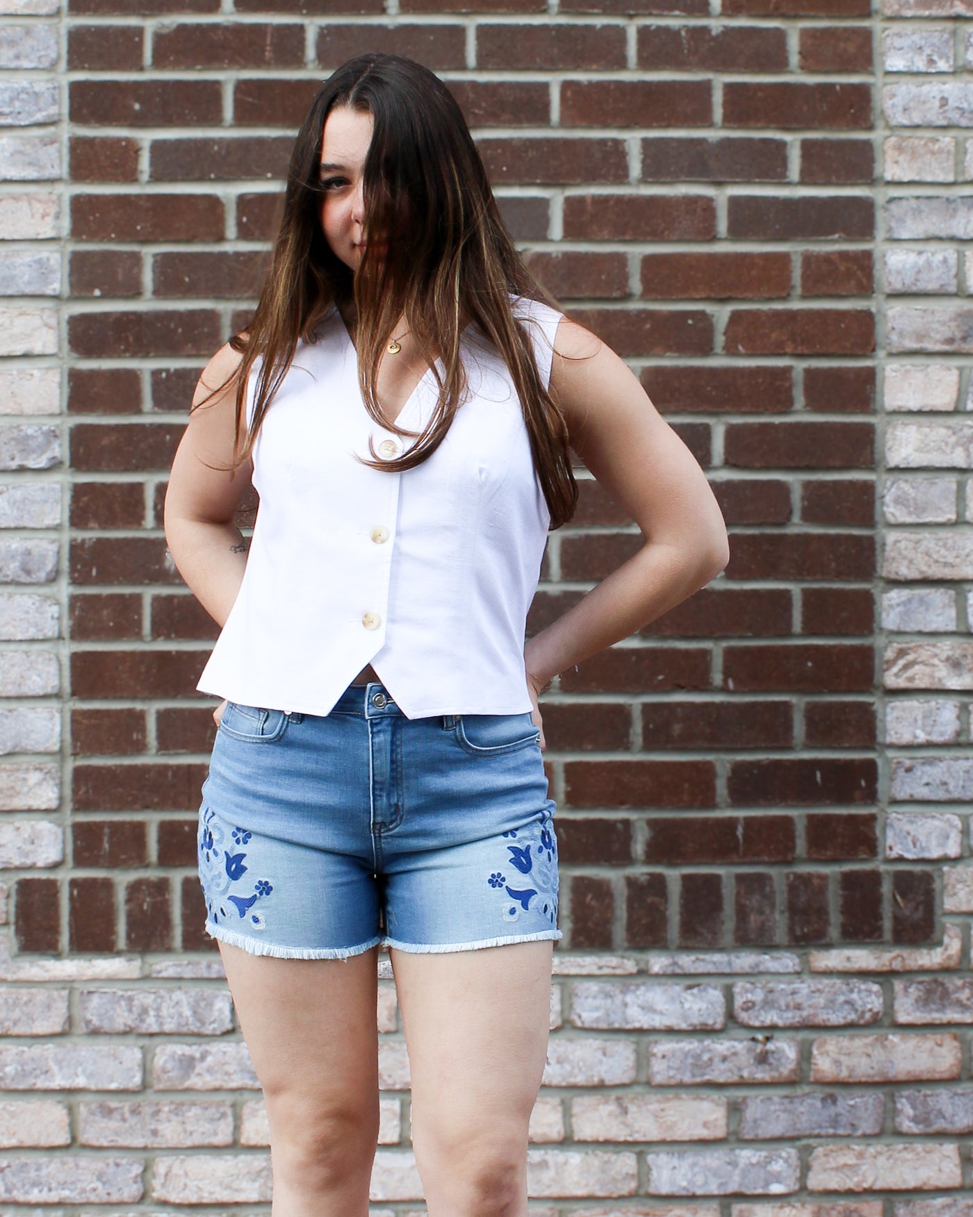 Horn Button Up Vest