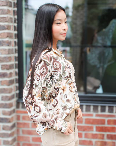 Autumn Floral Blouse
