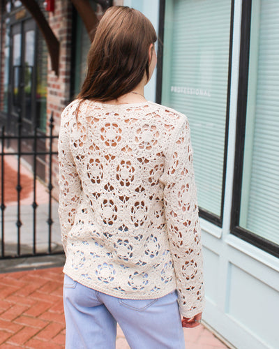 Crochet Bell Sleeve Sweater