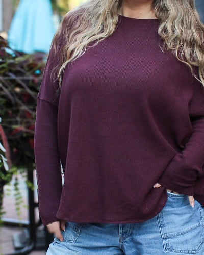 Latte Blues Thermal Top