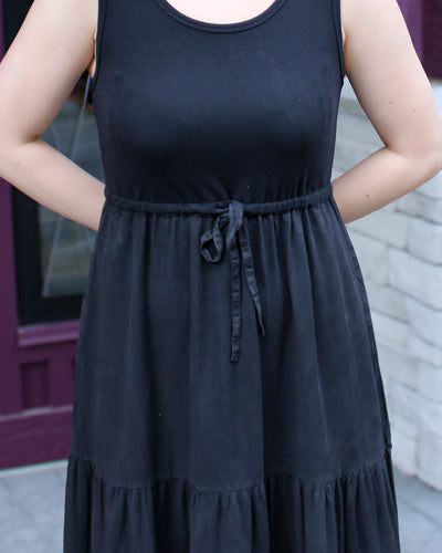 Mixed Media Midi Dress