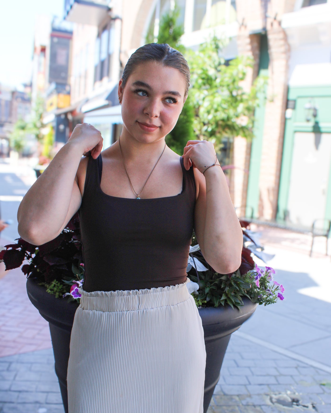 Tia Scoop Neck Bodysuit