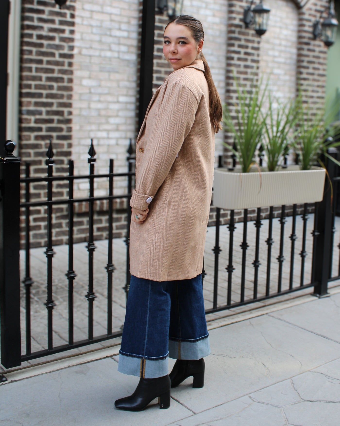 Button Front Car Coat