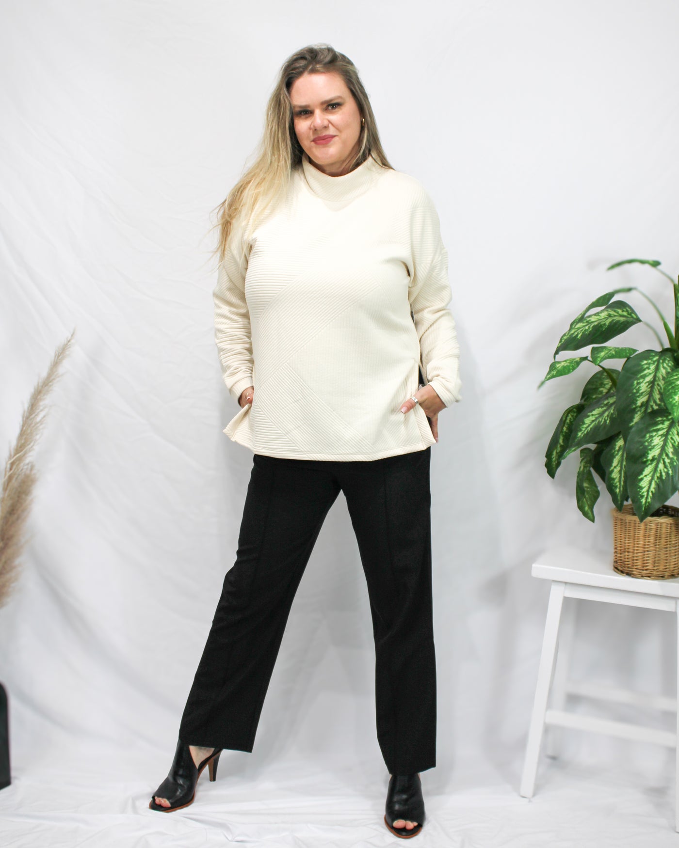 Quilted Tunic with Side Slits