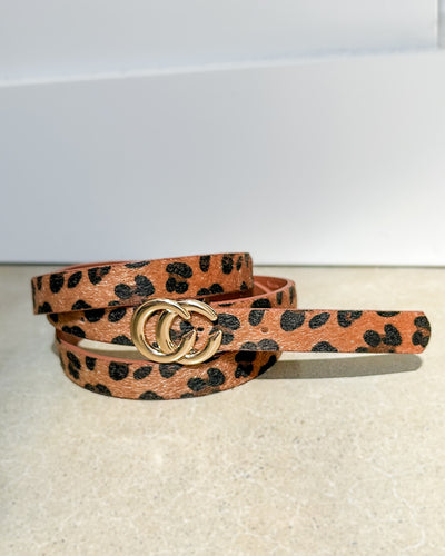 Leopard Print Belt