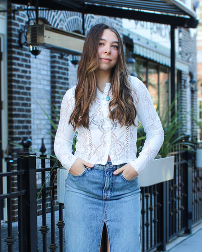 Nothing Better Denim Maxi Skirt