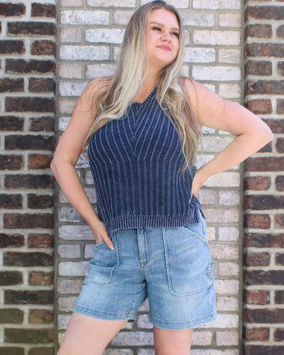 Halter Knit Sweater Tank