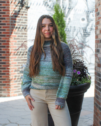 Aquahaze Mockneck Sweater