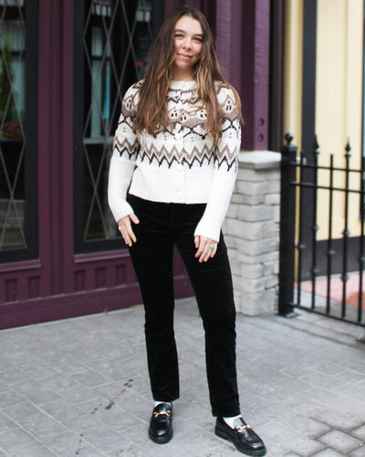 Fly Front Corduroy Pant