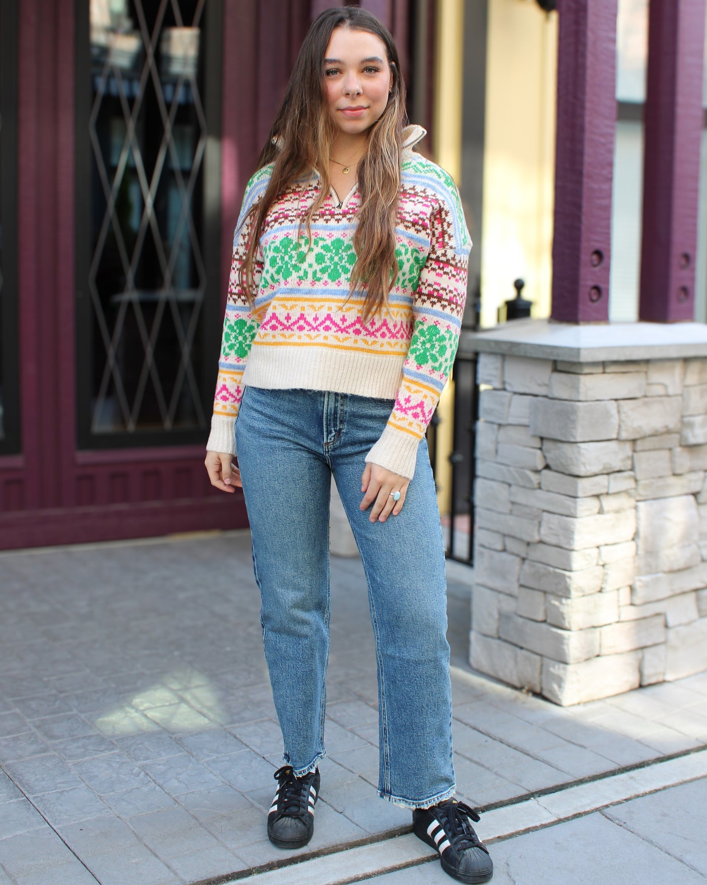 Urania Troyer Neck Sweater