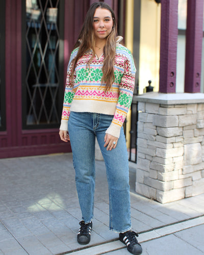 Urania Troyer Neck Sweater