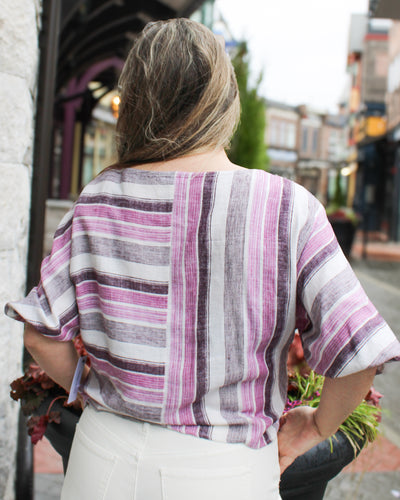 Boat Neck Dolman Blouse
