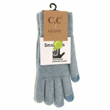 Ribbed Soft Yarn Smart Tip Gloves