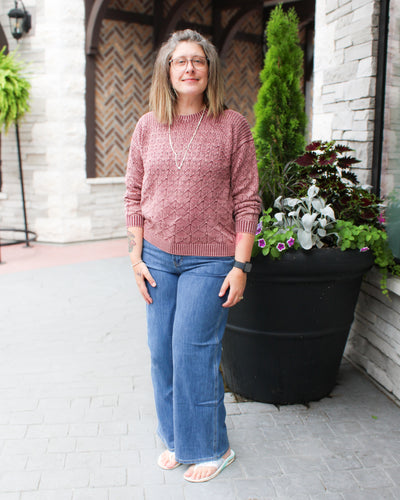 Wide Leg Stretch Jeans