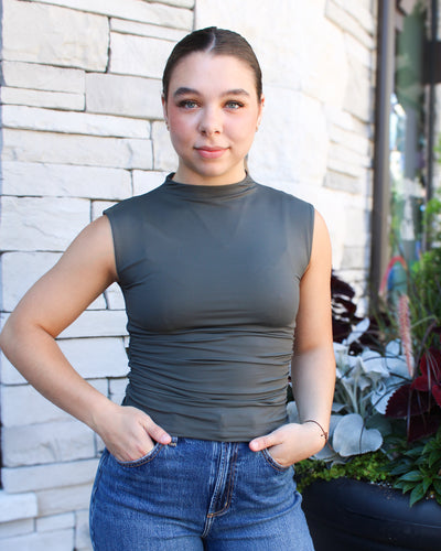 Yve Mock Neck Top