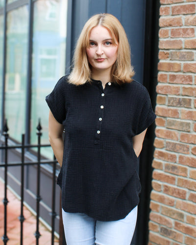 Cap Sleeve Soft Blouse