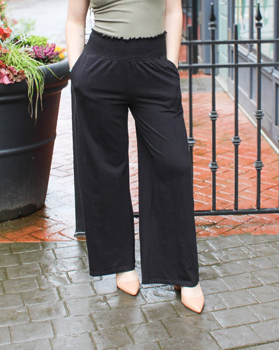 Teddy Ruched Waistband Pants